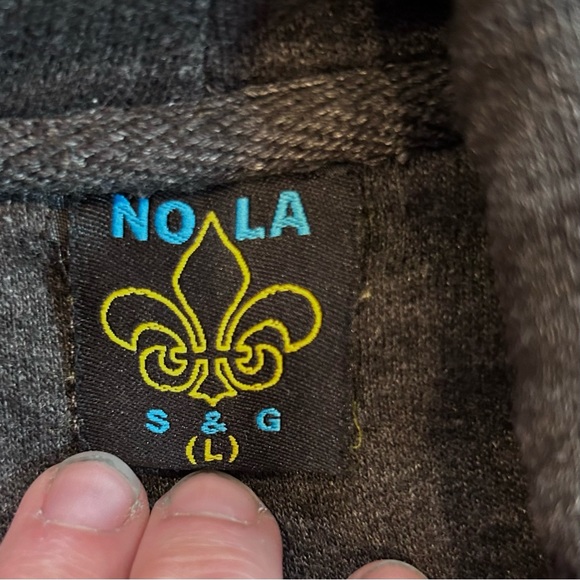 New Orleans Big Easy Hoodie - Pullover Hooded Sweatshirt - Unisex Size Large - Picture 7 of 9